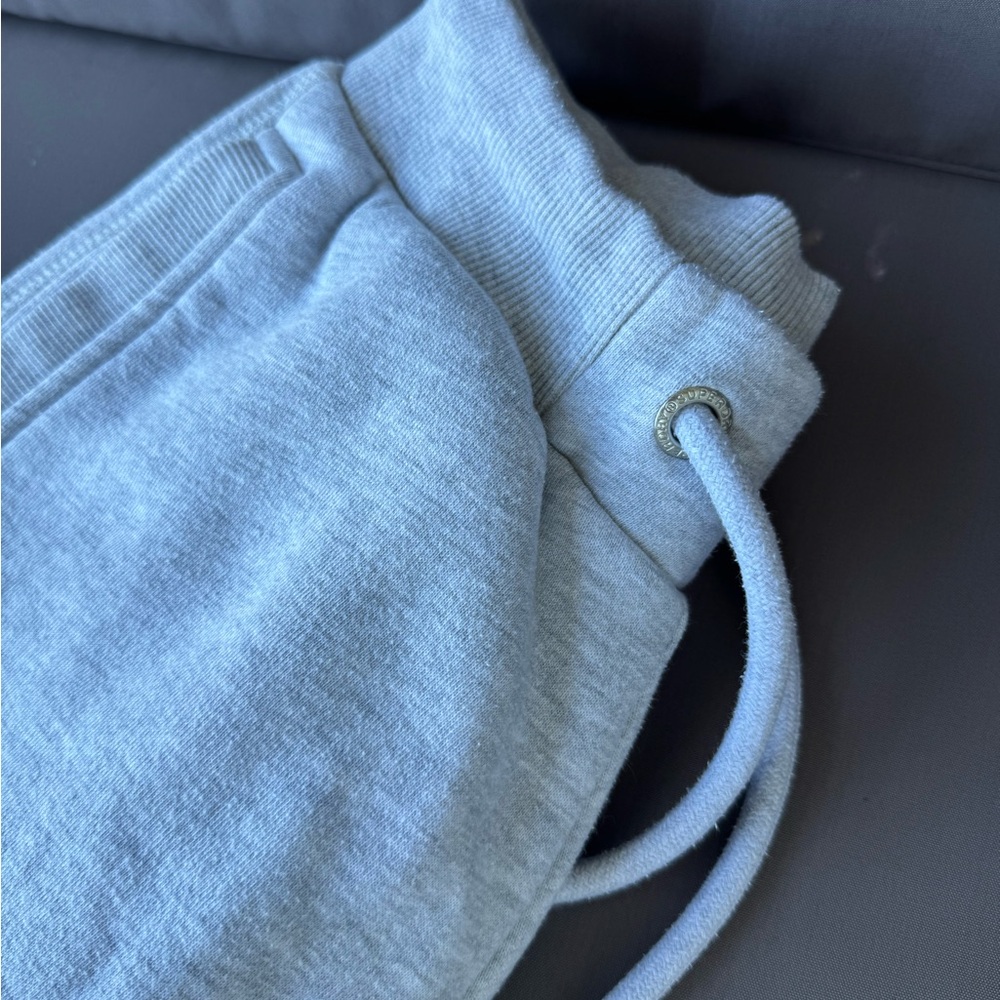NWOT Superdry White and Black Label Sweatpants - Picture 7 of 8